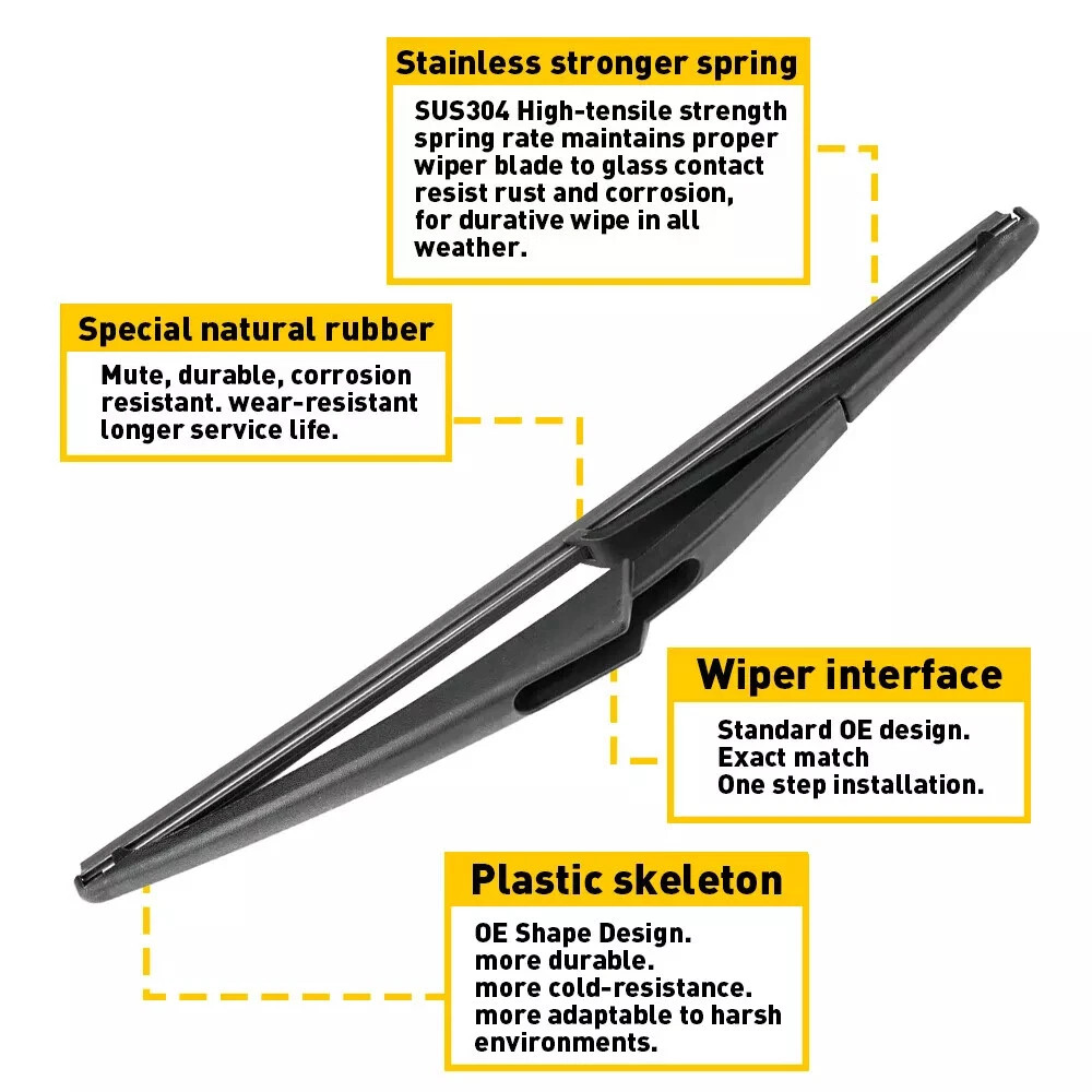 One Set High quality Rear Window durable Rear Windshield Wiper Arm & Blade KIT