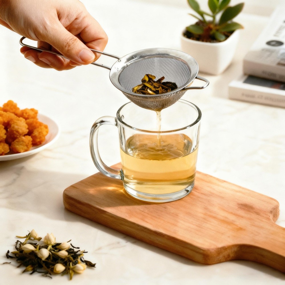 3Pcs Fine Mesh Strainer with Handle Small Medium Large Size Sieve Strainers Set