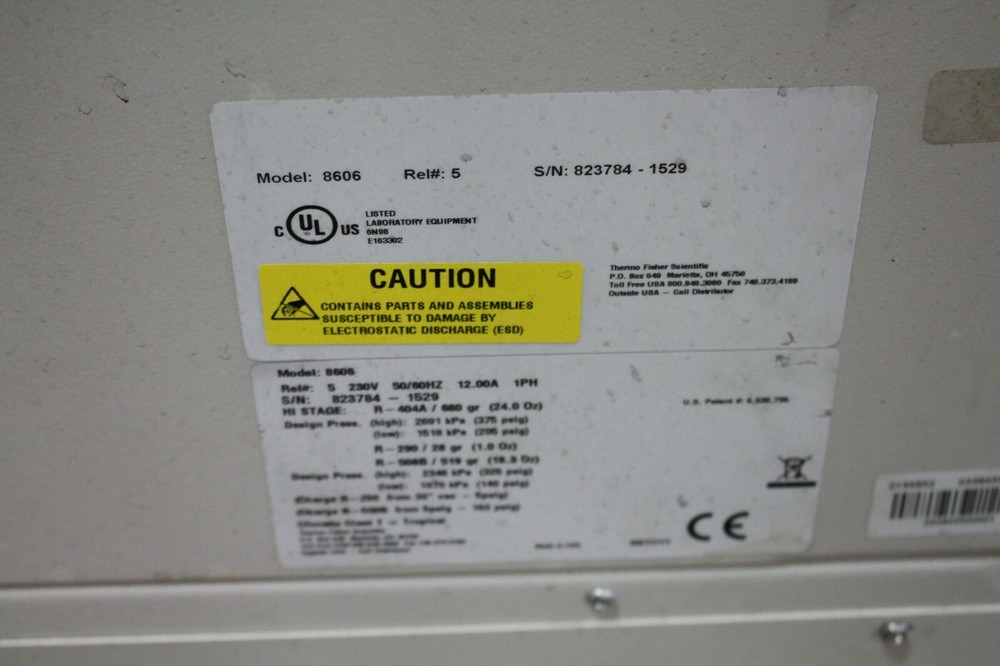 THERMO SCIENTIFIC 8606 FORMA LAB FREEZER