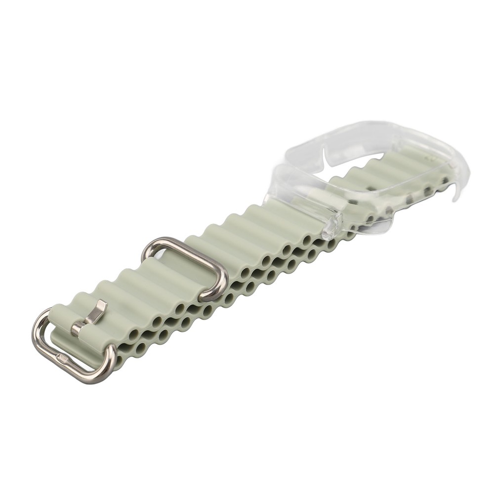 Silicone Replacement Wristband for with Transparent PC Frame Soft Strap