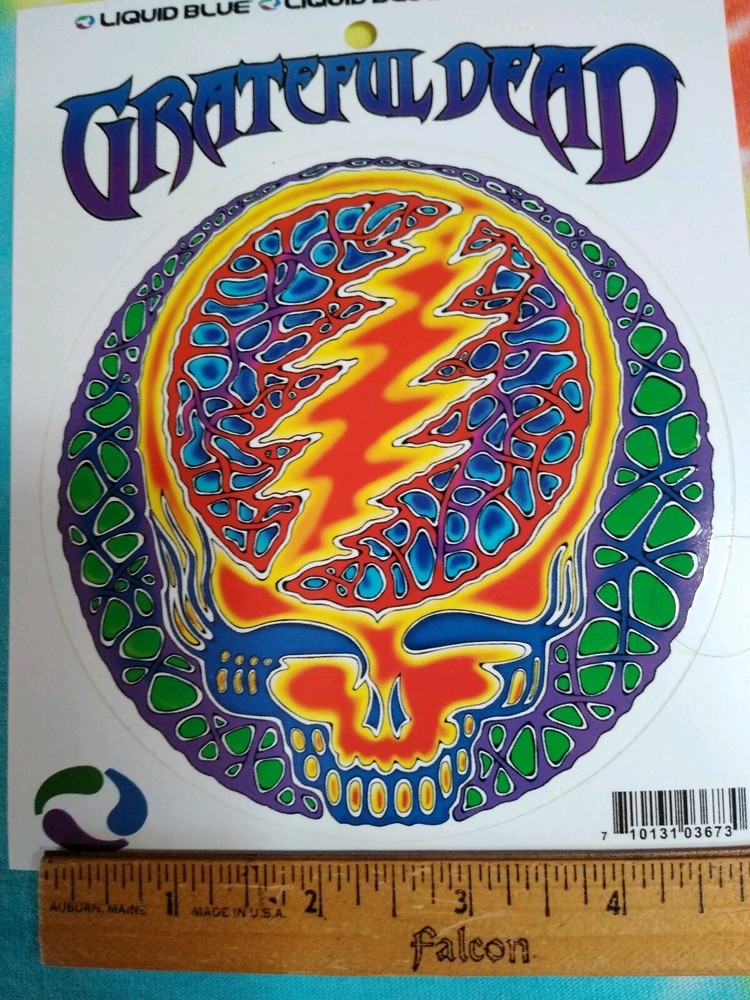 Grateful Dead Rusty Blue 5 Inch Sticker