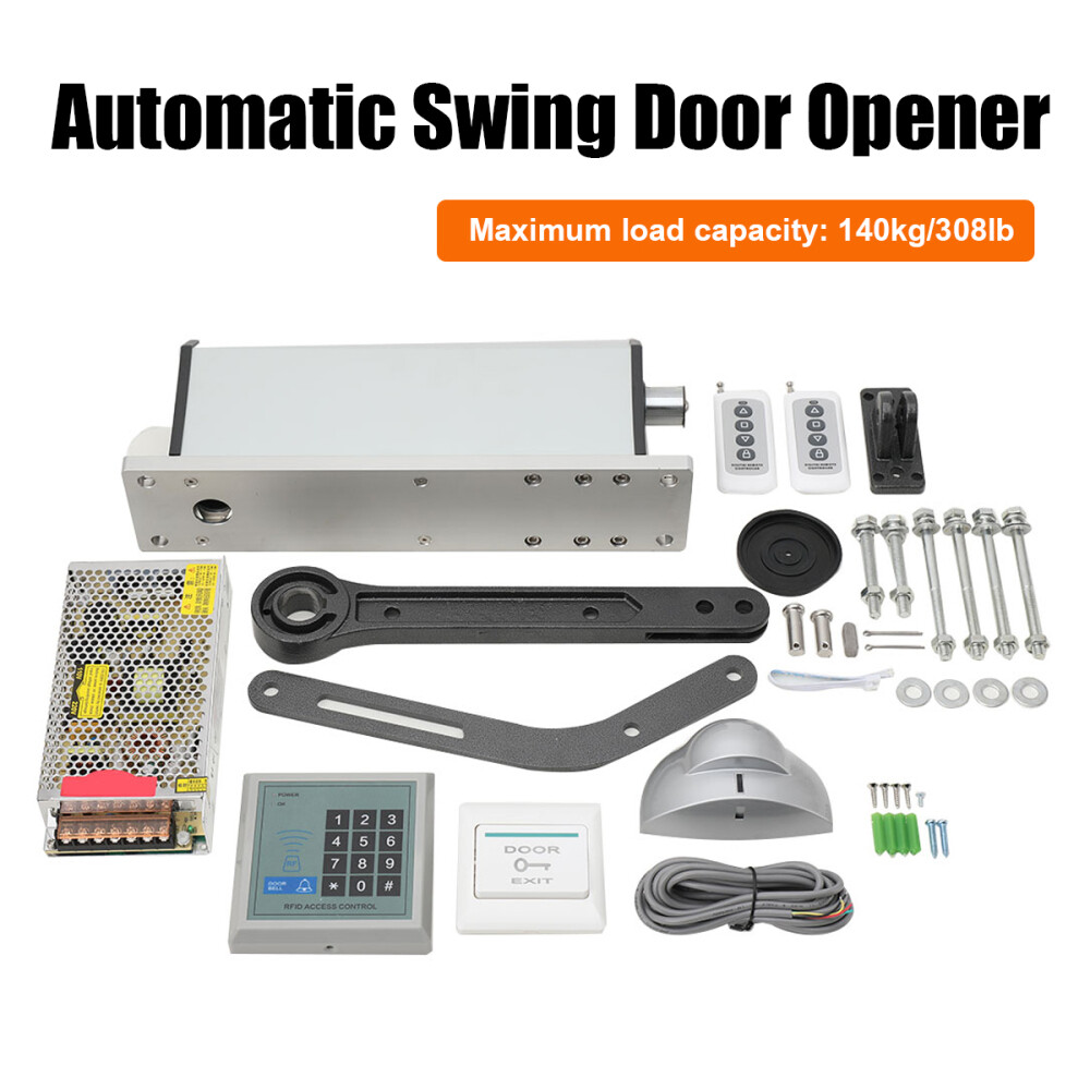 Automatic Electric Swing Door Opener Side-mounted Remote Controller+Push Button