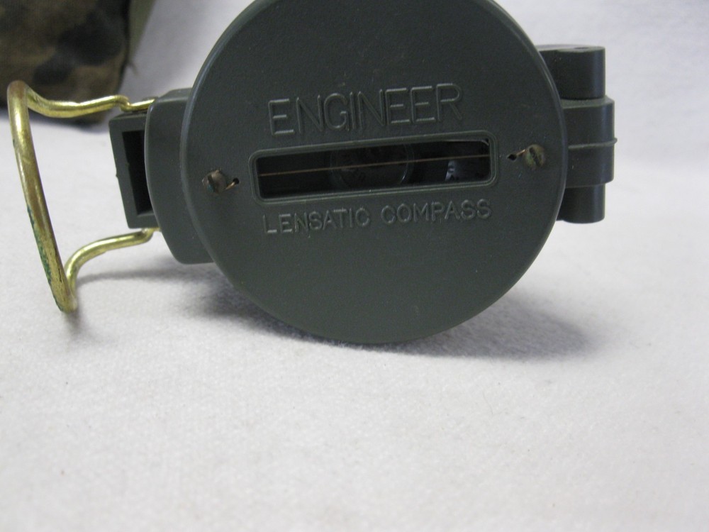 Engineer Lensatic Compass With US Camo Pouch