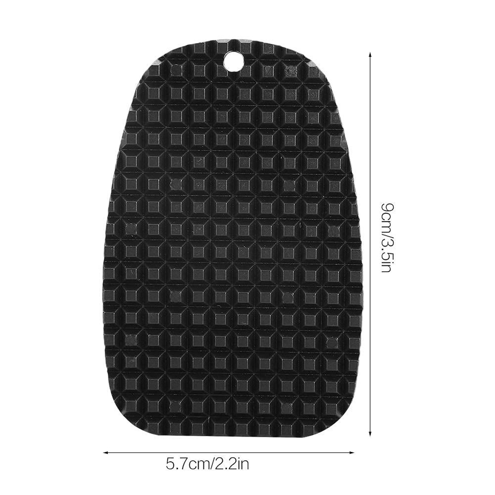 Kickstand Pad, Black Universal Motorcycle Pad Side normal,