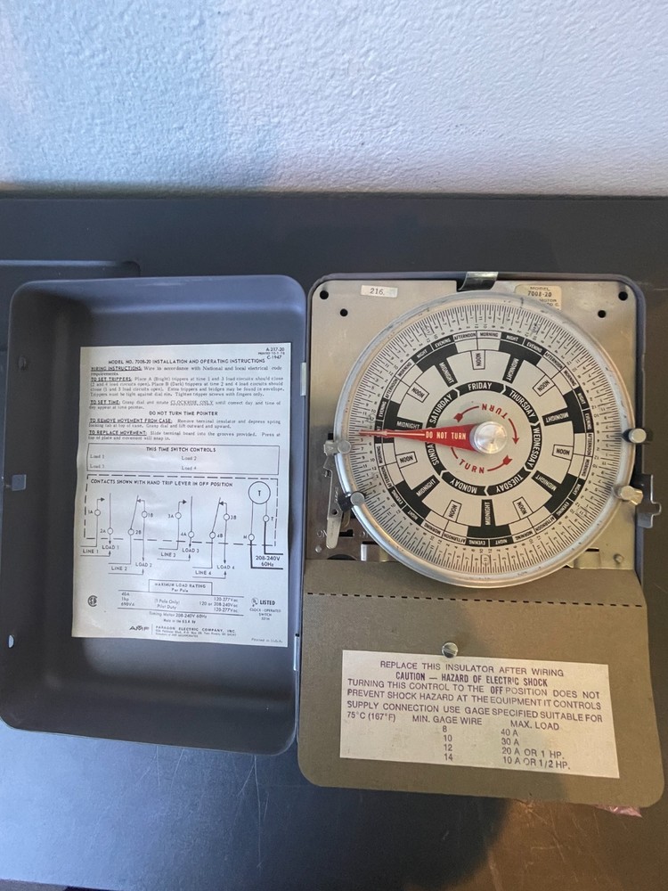 Paragon 7008-20 Timer electro
