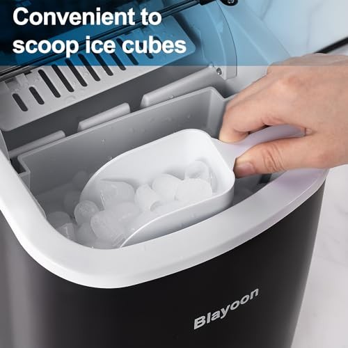 Ice Maker Countertop, Portable Ice Machine Self-Cleaning, Portable Ice Cube