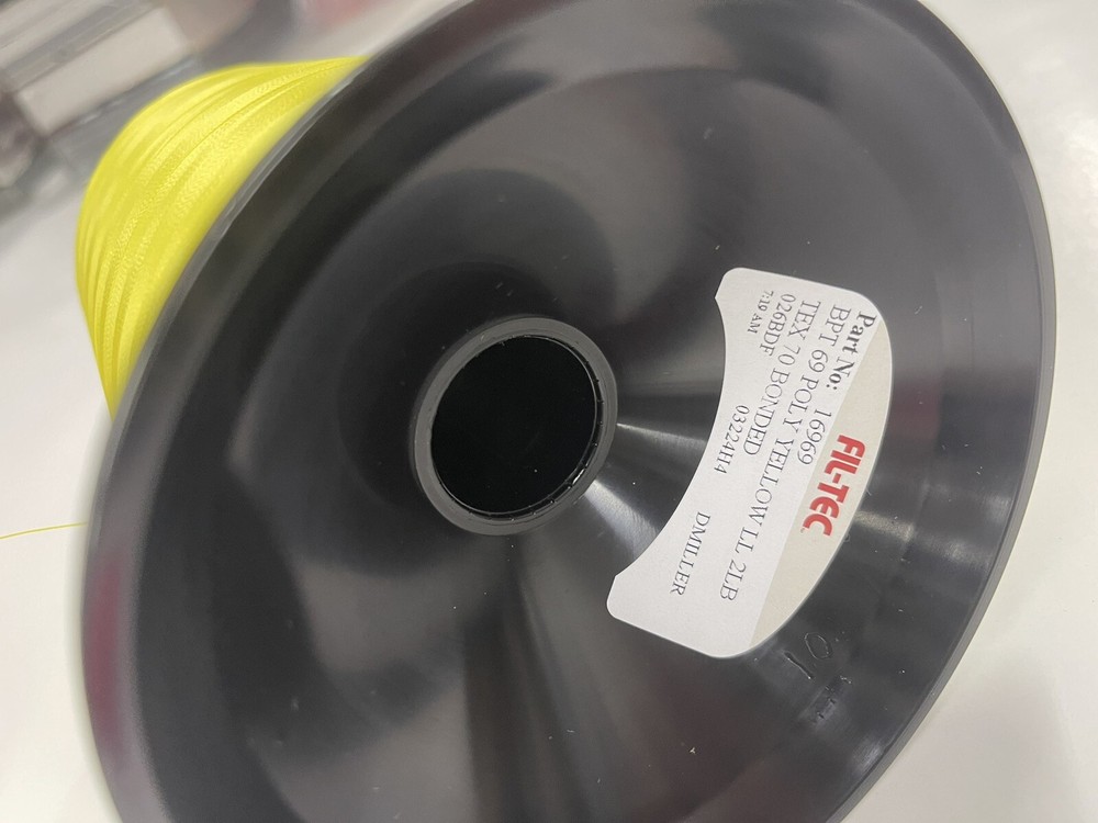 FIL-TEC PREMOBOND THREAD BONDED POLYESTER BPT SIZE 69 (TEX 70) YELLOW 2LB