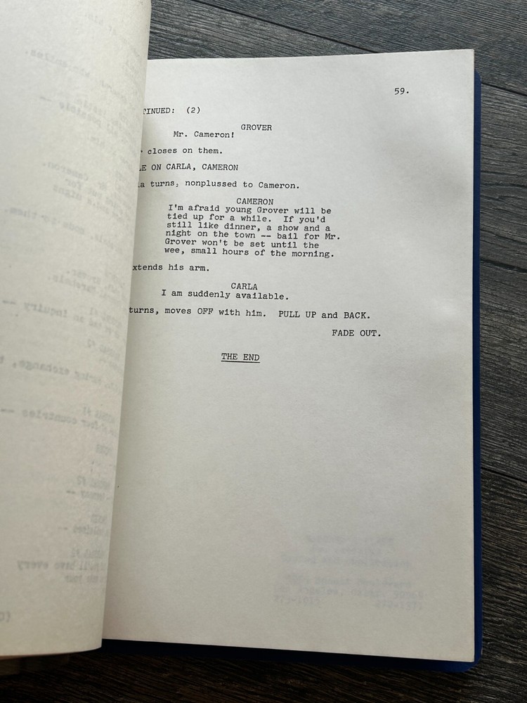 SEARCH TV Show Script A Honeymoon To Kill Final Draft Oct 3 1972 S.S. Schweitzer
