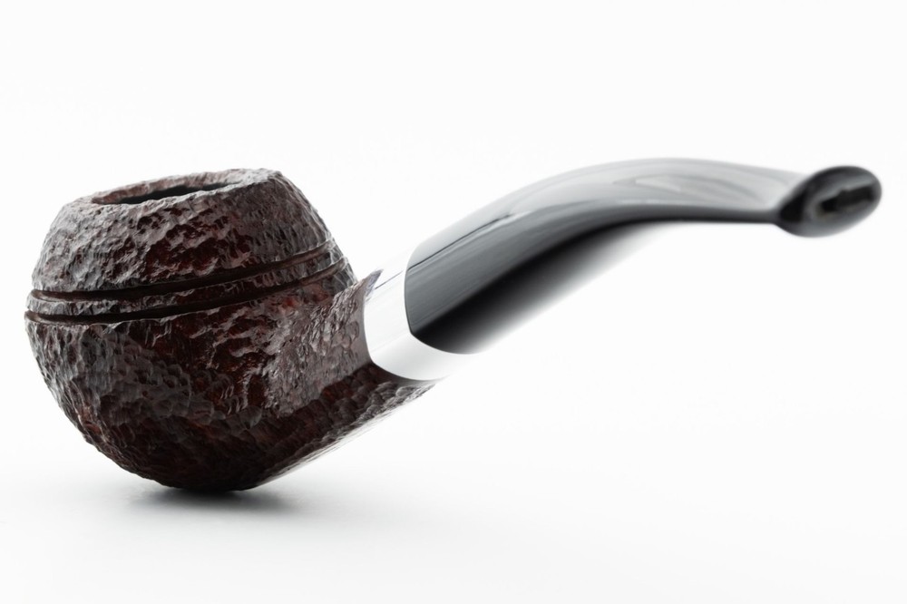 SAVINELLI "ETNA" RUSTIC 673 HALF-BENT BRANDY 9MM BRIAR PIPE