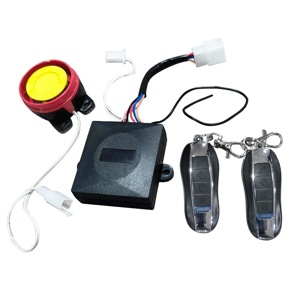 Anti-Theft Start Security Alarm System 2 Remote Control 12V Motorcycle ATV Quad
