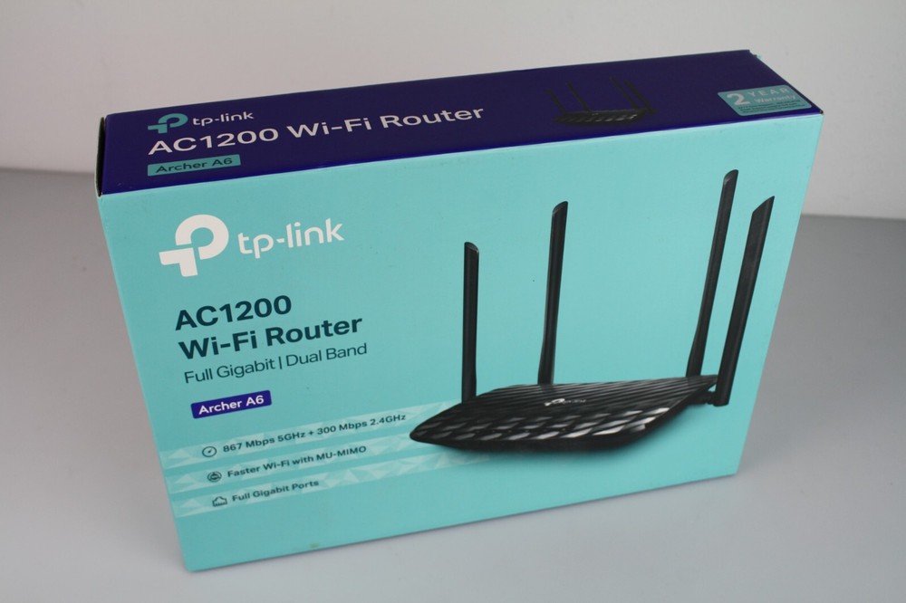 TP-Link AC1200 Smart WiFi Router - Black