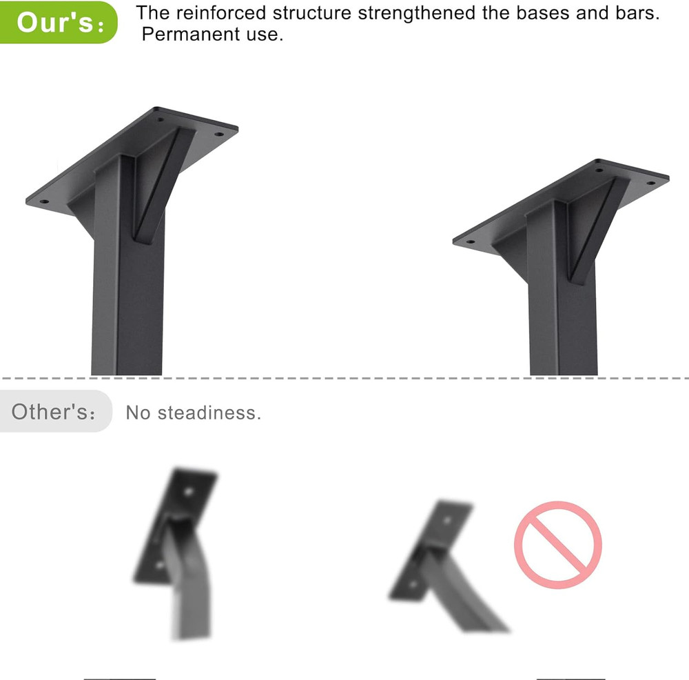 48" Ceiling Mounted Pull up Bar, Heavy Duty Multi-Grip Chin up Bar,Mounted Pull