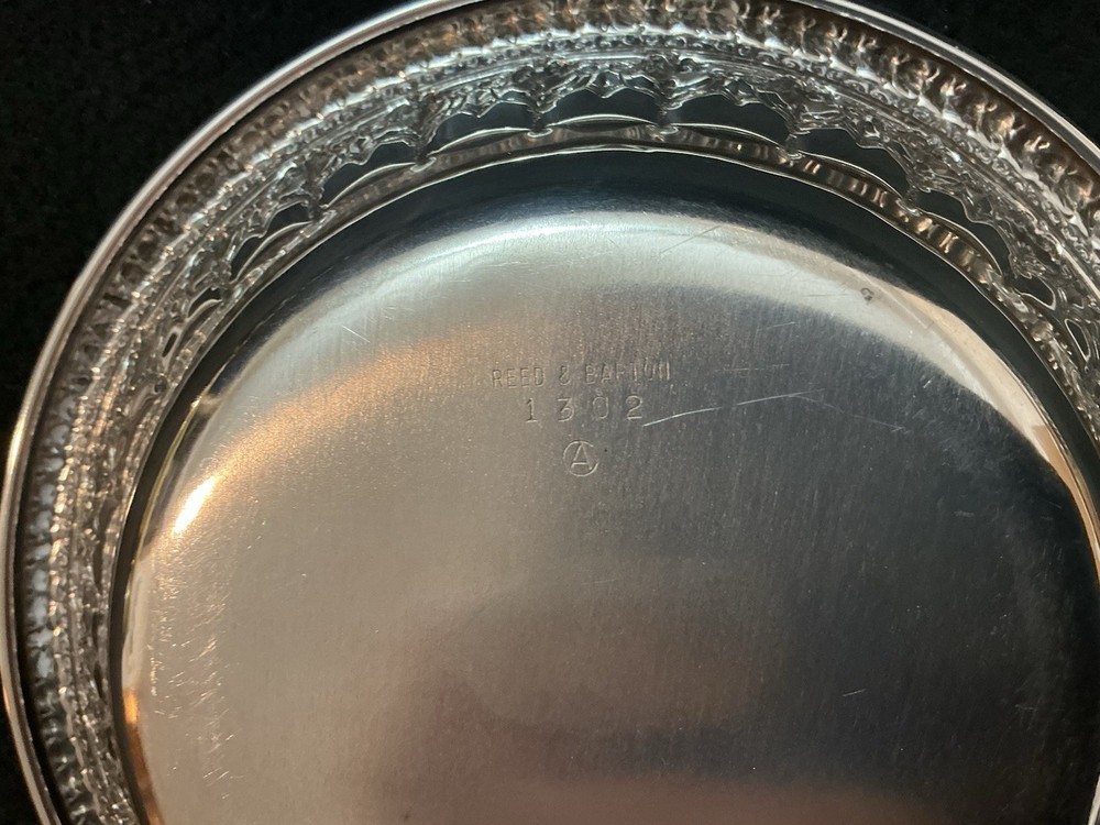 Vintage Reed & Barton Silverplate 6.25” Bowl Engraved Pattern 1302