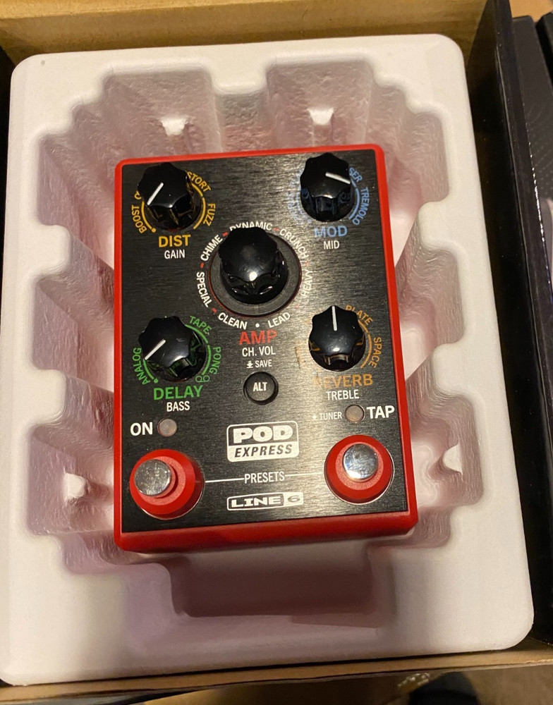 Line 6 POD Express Guitar Effects Processor Red