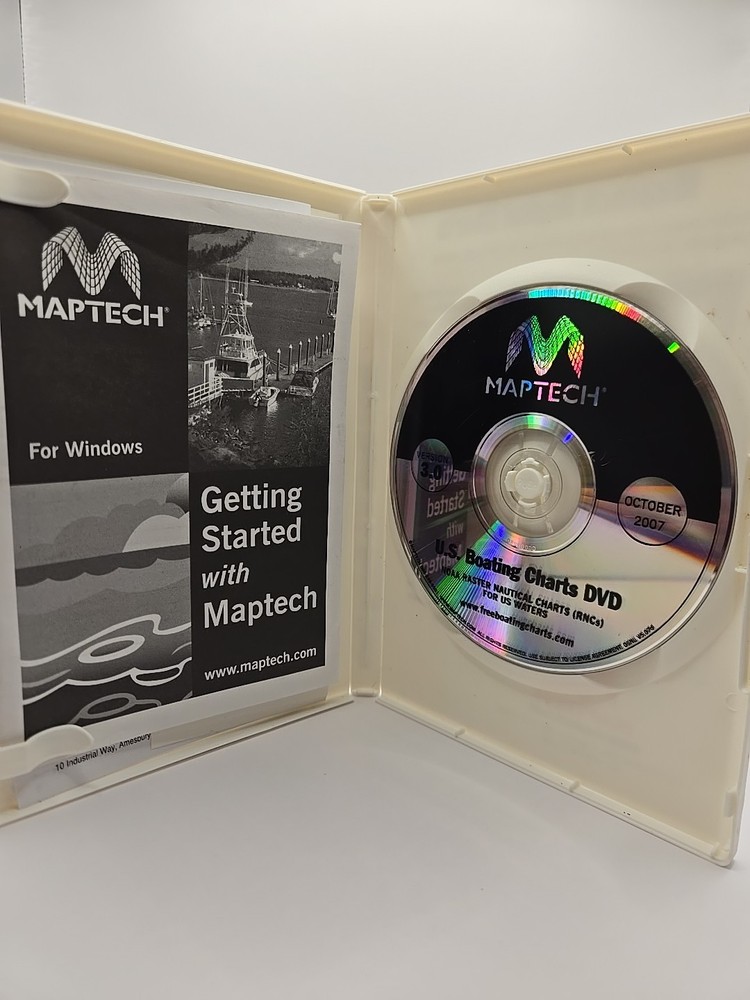 Maptech U.S. Boating Charts GPS Software DVD with BSB3 For Windows Version 3.0