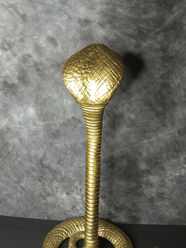 Cobra Brass Tone Figurine