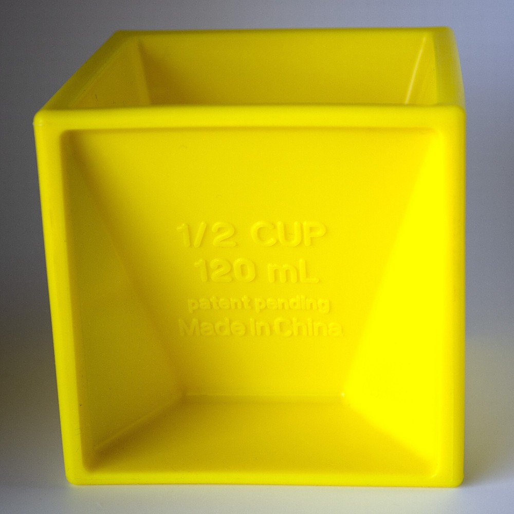 All-in-One Measuring Cube | 30+ Sizes | Kitchen | Baking | Great Gift | Yellow