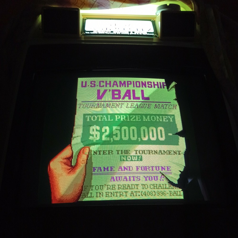 Technos PCB Jamma V-ball. Only video, no audio