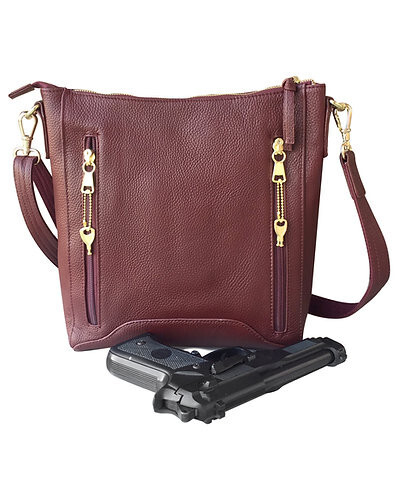 Cowhide Leather Cross Body CCW Purse