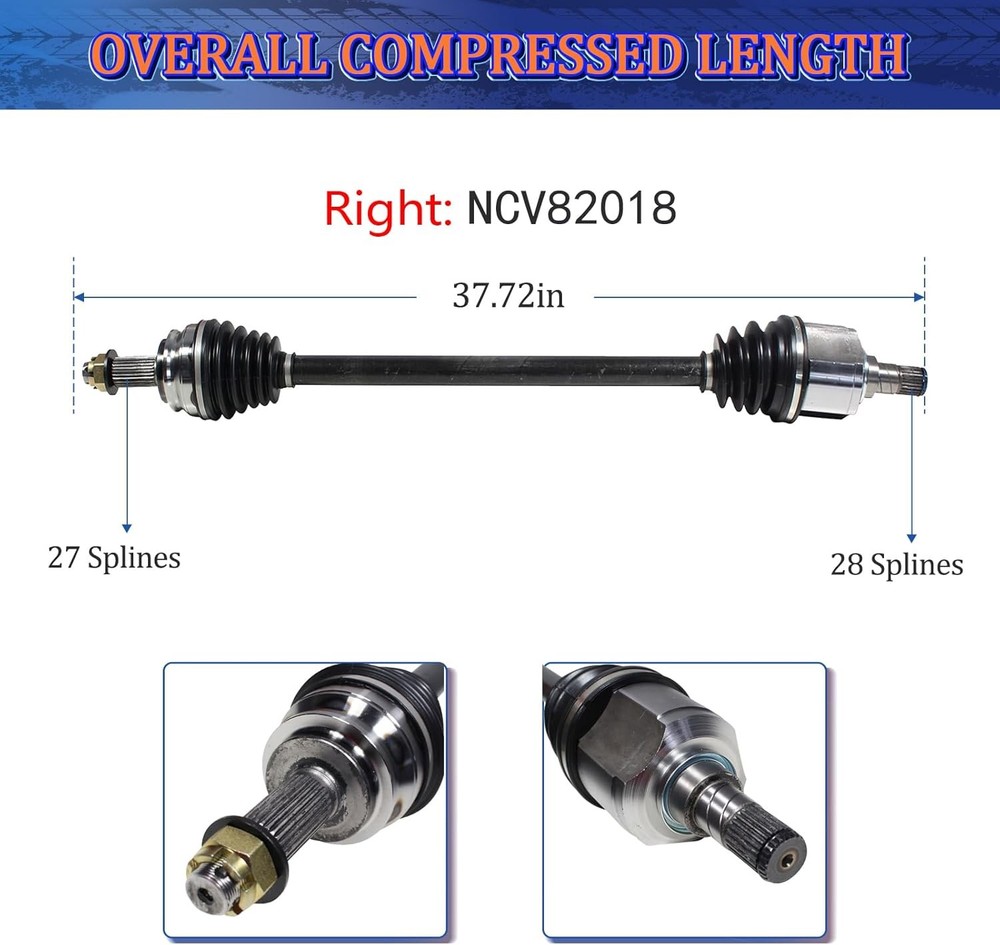CV Axle Front Passenger Driver for Dodge Caliber Jeep