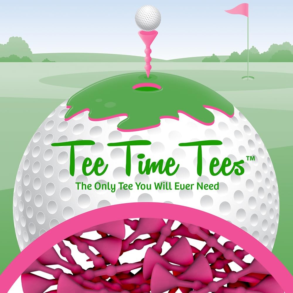 Tee Time Tees The Bubble Golf - Variable Length, Unbreakable Step-Up Pink