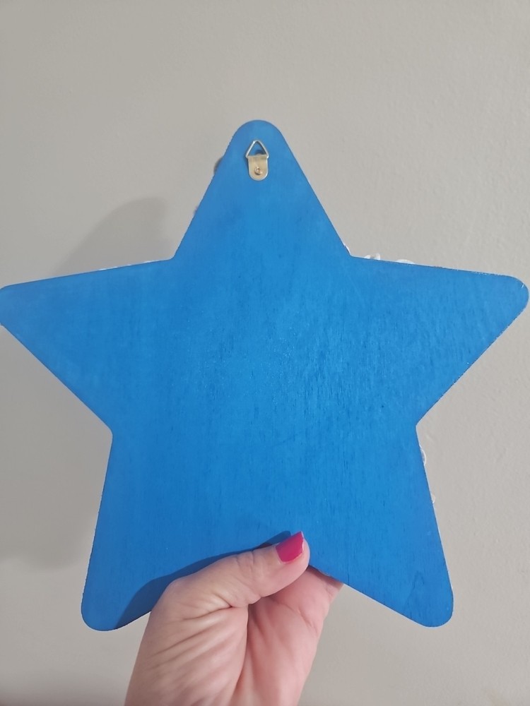 Handmade Coastal Seashell Star Wall Hanger