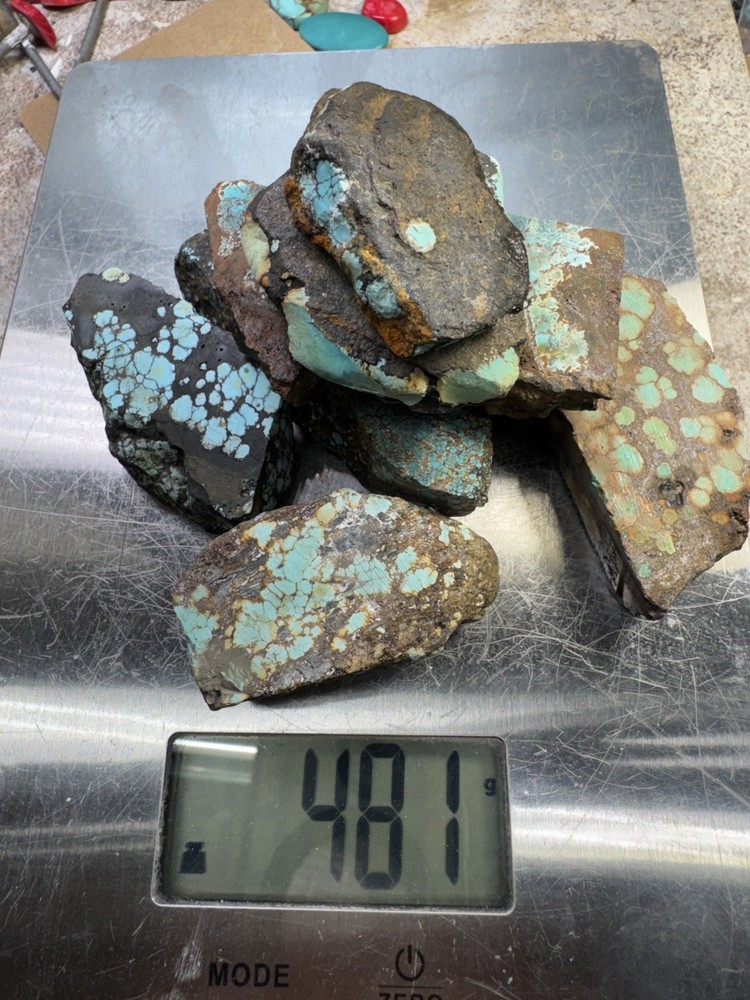 Natural Hubei turquoise mixed mine