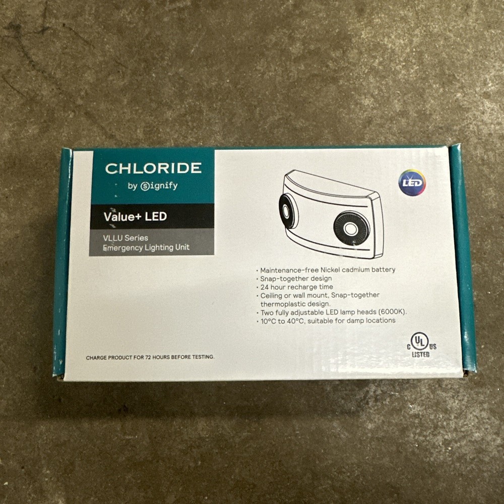 (NEW) Signify Chloride Value + LED Emergency Lighting Unit VLLU
