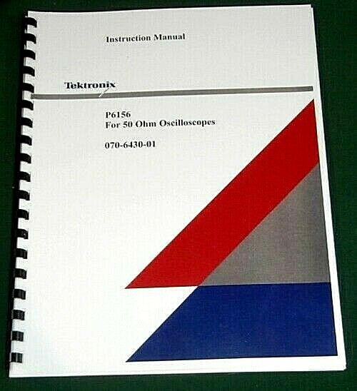 Tektronix P6156 Instruction Manual: Comb Bound & Protective Covers