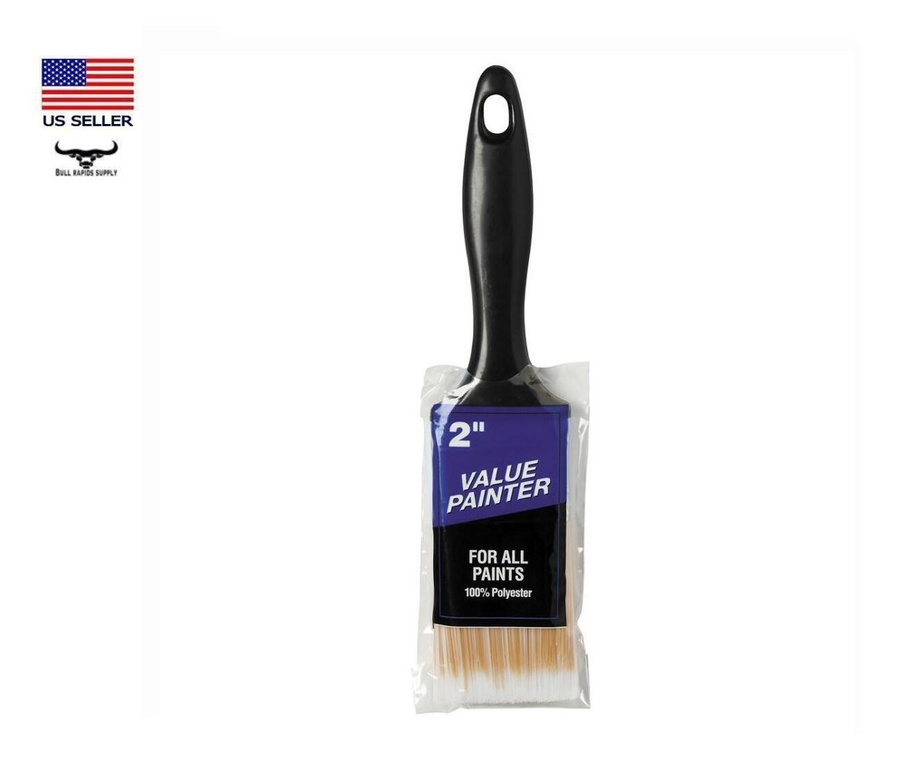Value Painter 2" Paint Brush General Purpose For All Paints 100% Polyester