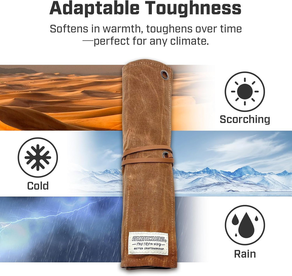 Tool Pouch, Roll-Up Storage Bag for Hand Tools & Wrenches