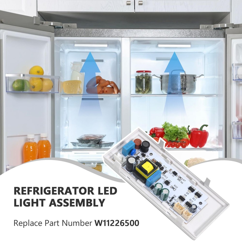W11226500 W10724473 Refrigerator LED Control Board Light Module Replacement C...