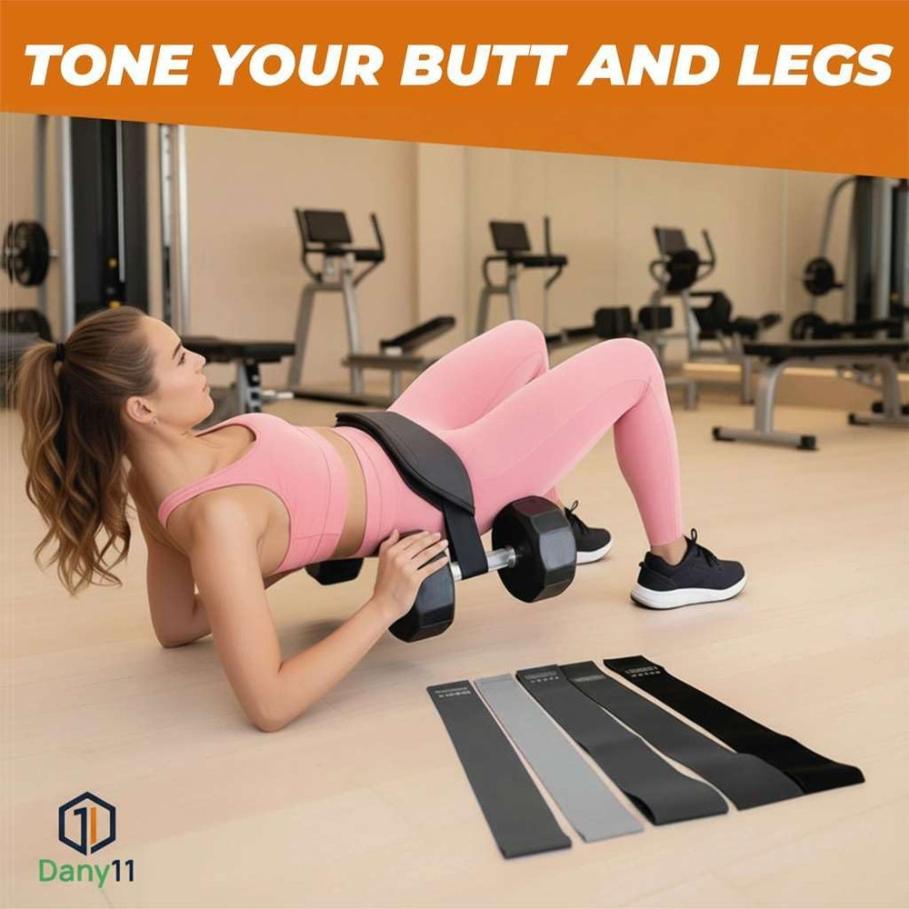 DANI11 Dumbbell Hip Thrust Belt with Magnetic Towel Combo - Hip Thrust Machine -