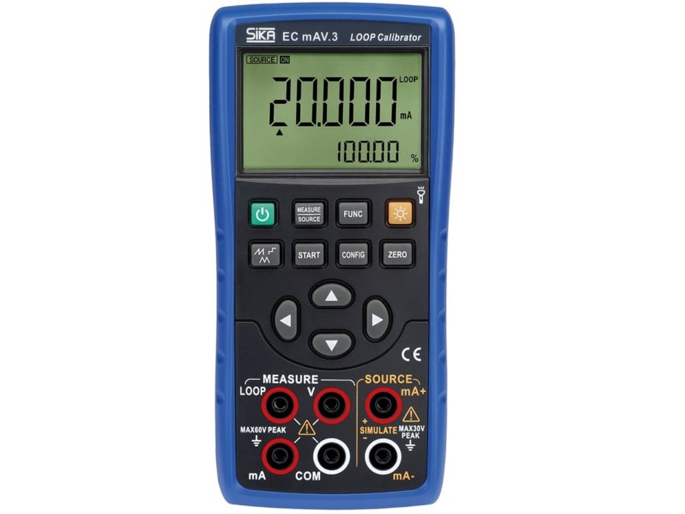 Sika EC mAV.3 - Mono Process Calibrator (Current and Voltage Signals)