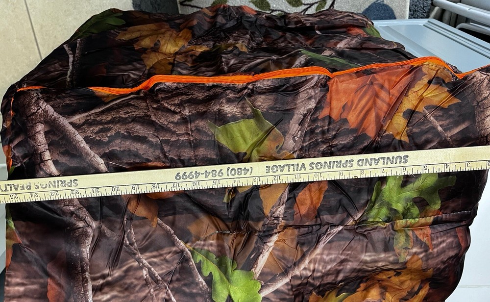 Camo Sleeping Bag New 6' x 50”Lightweight Polyester