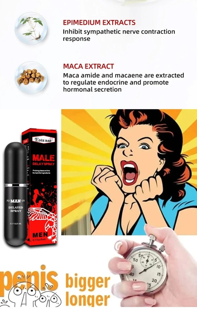 Delay Spray Men Extended Pleasure .17oz