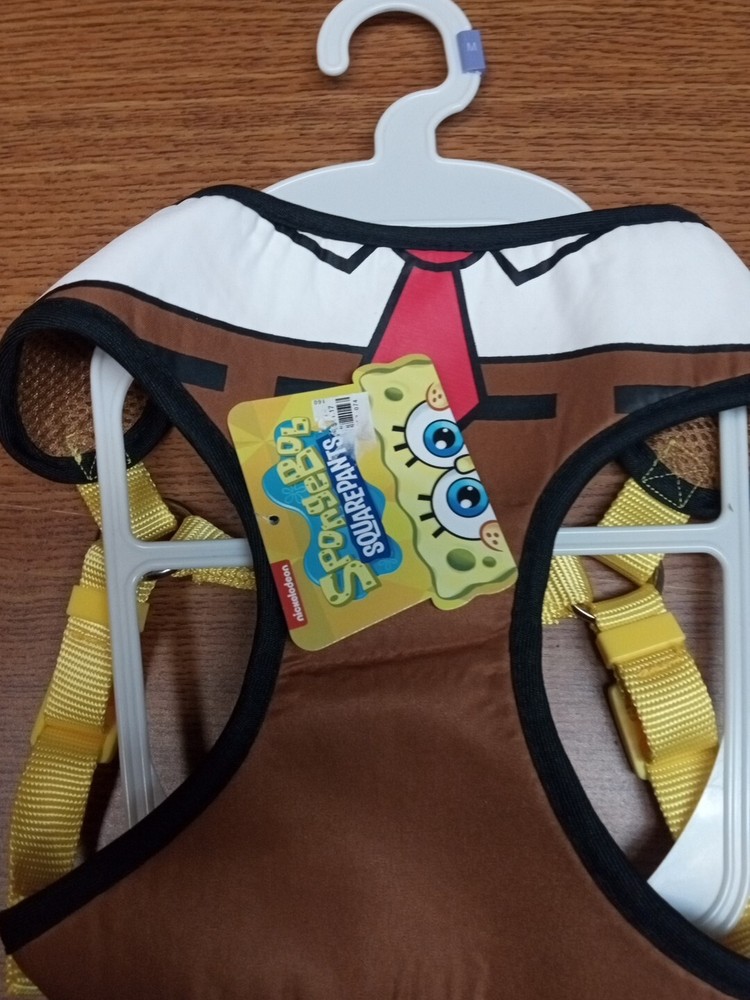 Nickelodeon SpongeBob SquarePants Dog Harness Size medium Adjustable Straps