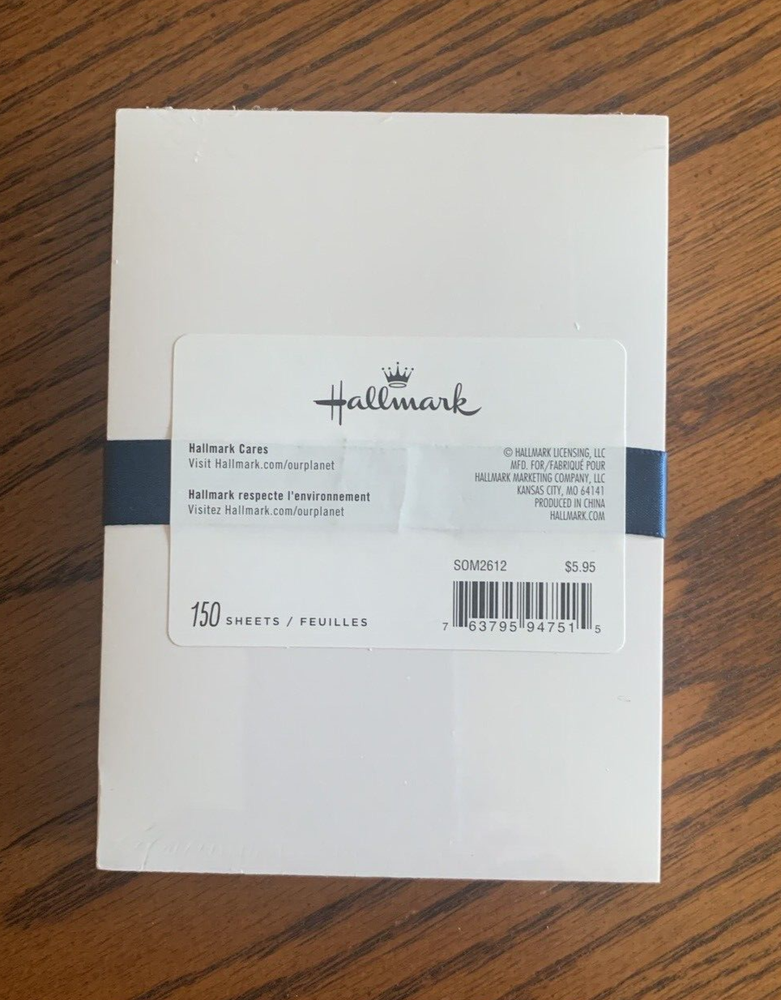 HALLMARK 150 Note Sheets LETTER "A" MONOGRAM ** New Sealed Package
