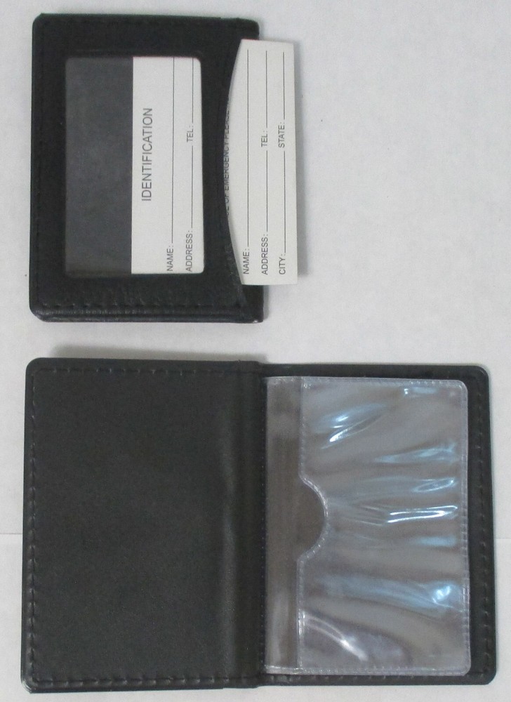 CHOOSE QUANTITY--Id card holder clear plastic PU MATERIAL- 13 id holder