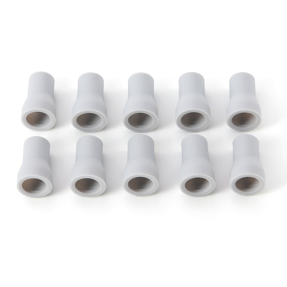 10pc Dental Saliva Ejector Strong Suction Rubber Snap Tip Adapter Replacement