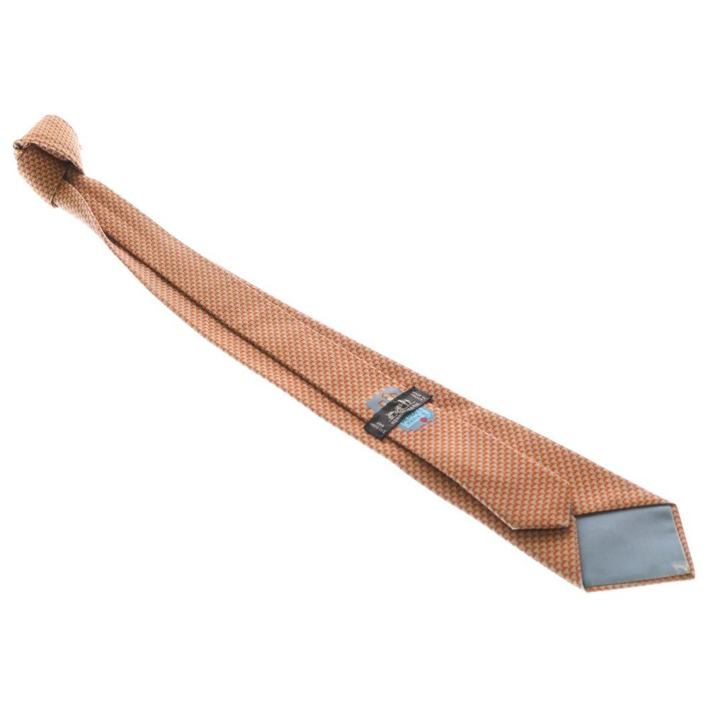 HERMES Silk Allover Tie Red