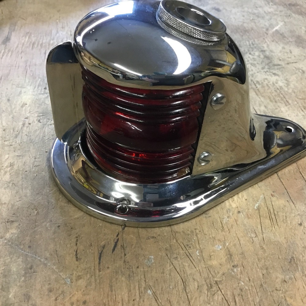 Chrome Plated Bow Light ,glass Lens Wired