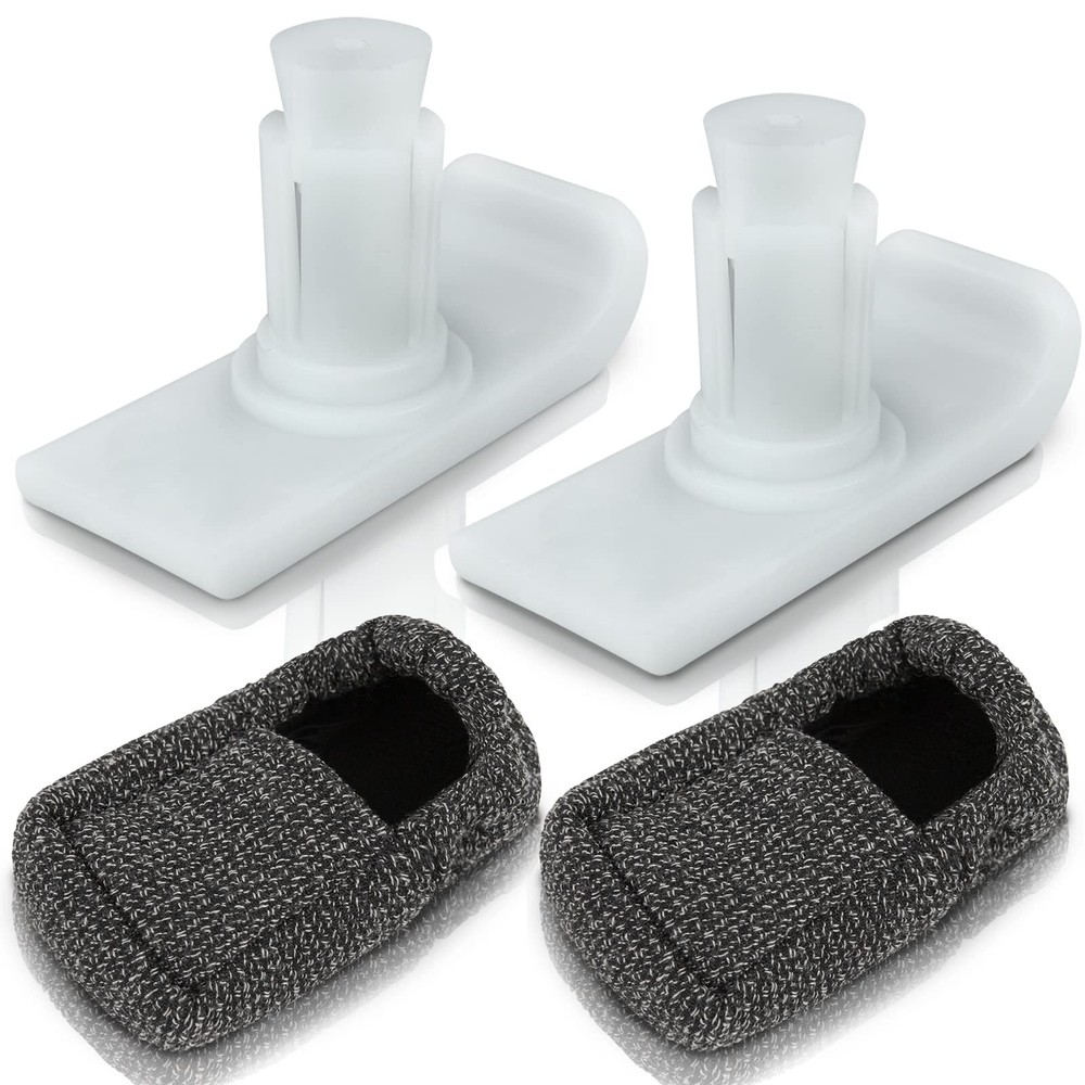 Vive Walker Ski Glides & Covers 4 PCS - Replacement Feet for Folding Walker