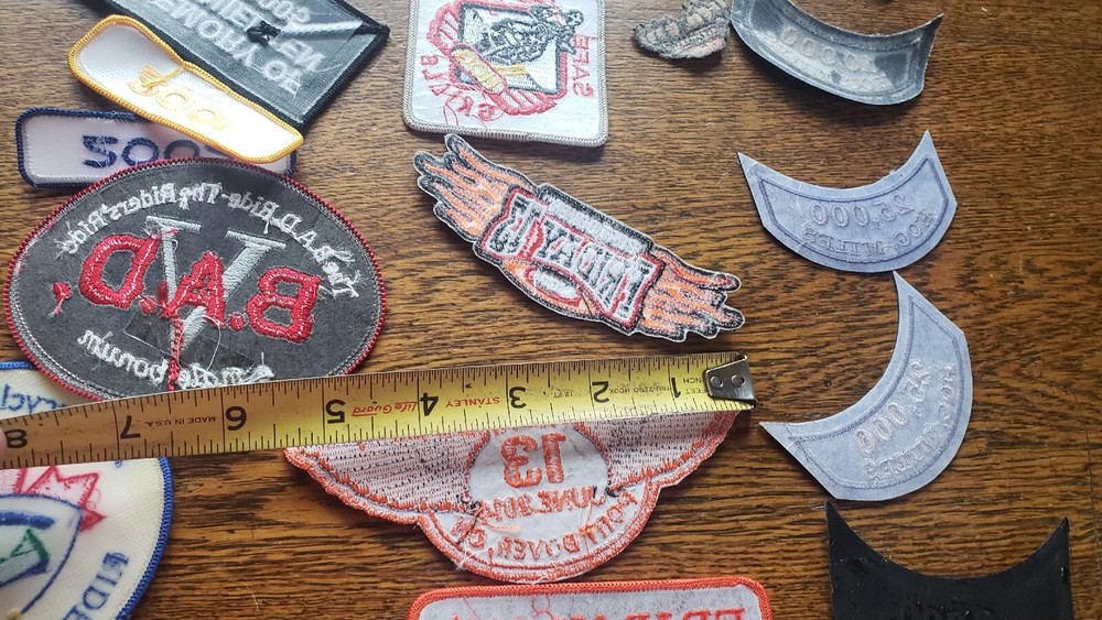 VTG HARLEY DAVIDSON Jacket Vest PATCH Embroidered LOT