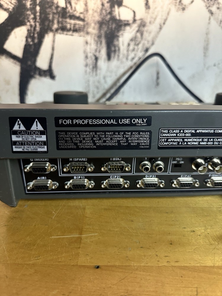 Panasonic AG-A850P Edit Controller Untested Sold As Is