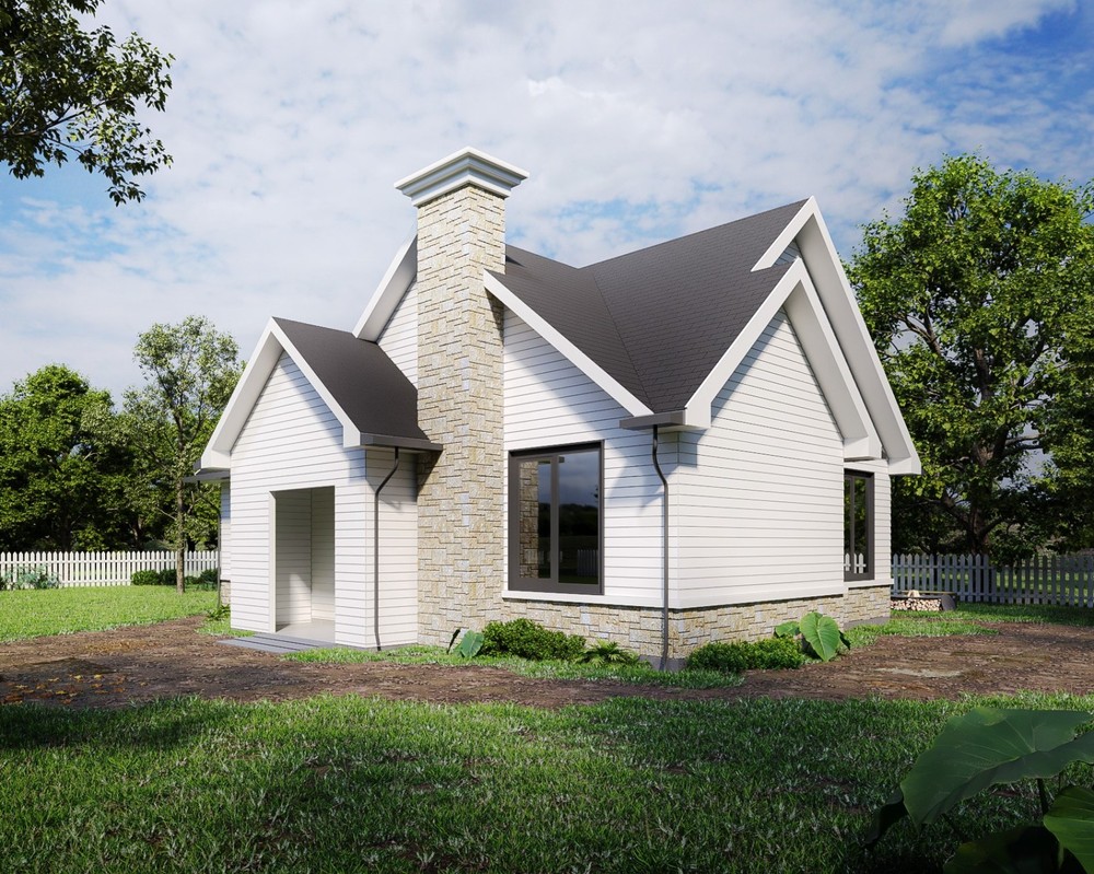 Generic 951 sqft Tiny Home Plans - 3 Bedrooms, Ensuite, 3D Views, Comprehensive