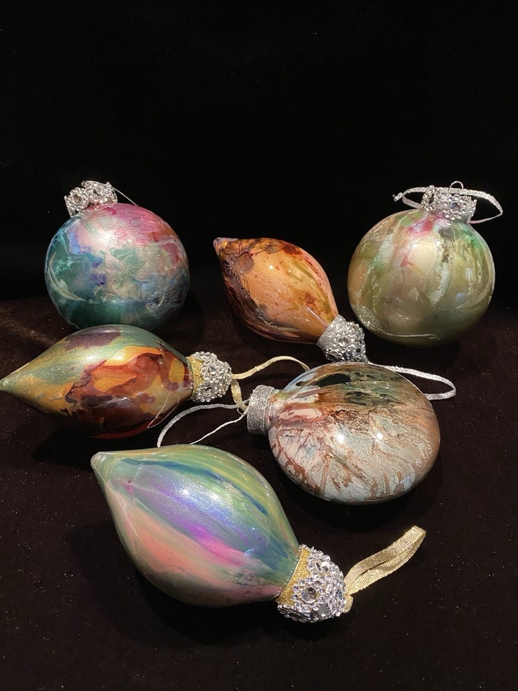 Christmas Hand Painted Baubles