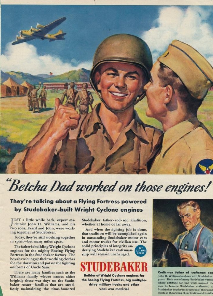 Magazine Ad - 1943 - Studebaker - World War II