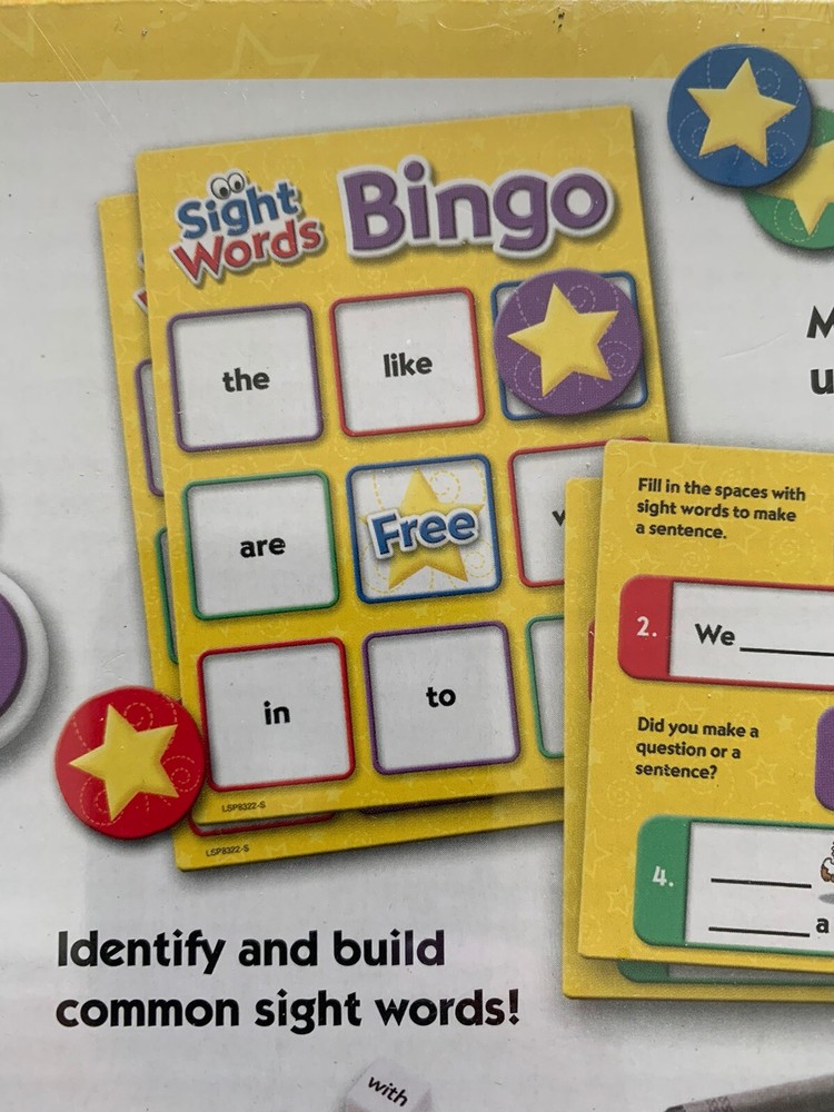 SIGHT WORDS BINGO learning Resourse , Educational Game, Homeschool, Teaching NEW