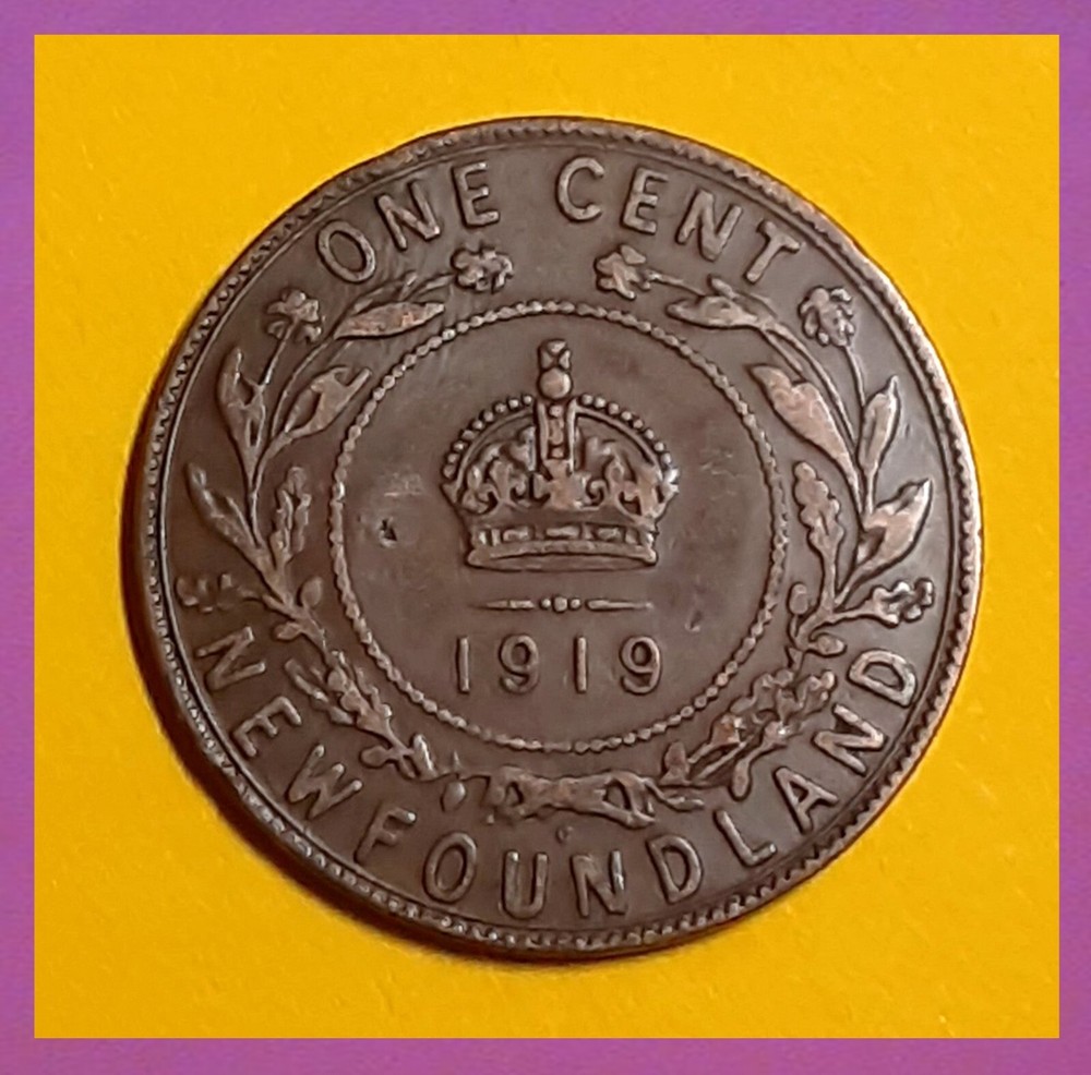 1919 New Foundland Cent ( Includes Video)